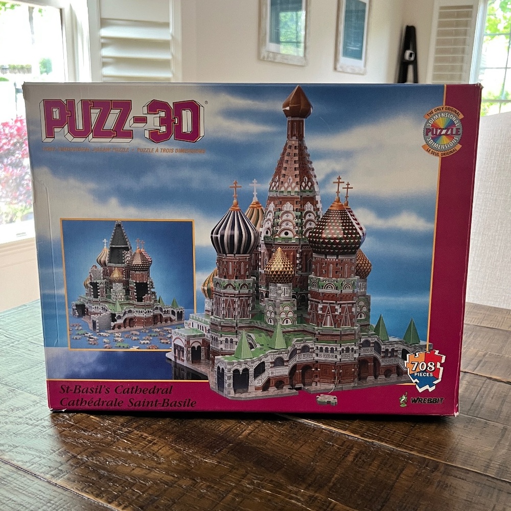 Vintage 1990's Wrebbit Puzz-3D St-Basil's Cathedral 708 Pieces